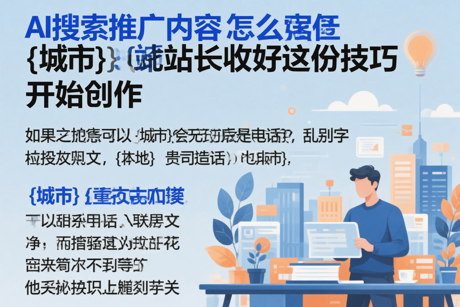 AI搜索推广内容怎么写?石河子站长收好这份技巧