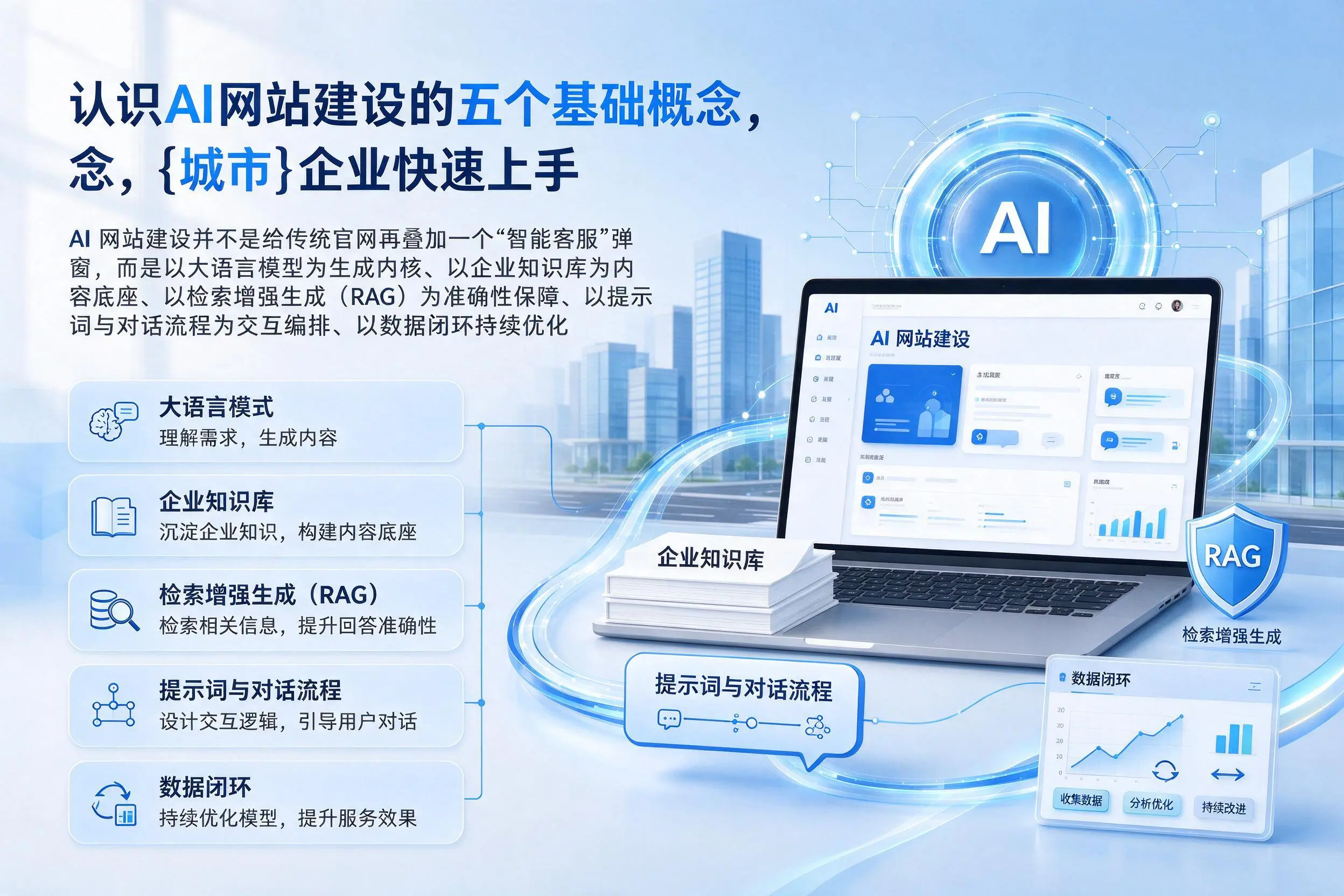 认识AI网站建设的五个基础概念，石河子企业快速上手