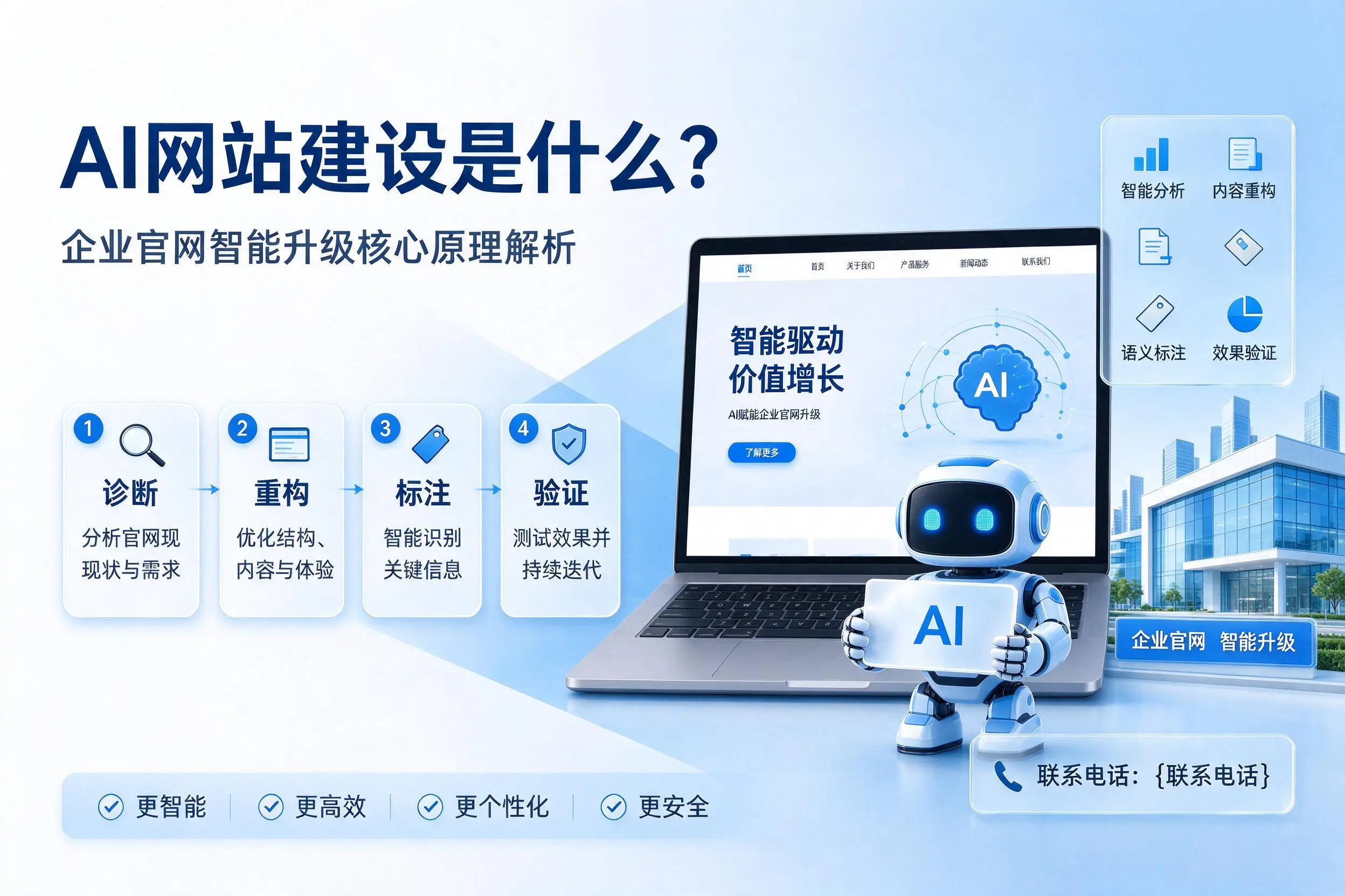 AI网站建设是什么?石河子企业官网智能升级核心原理解析