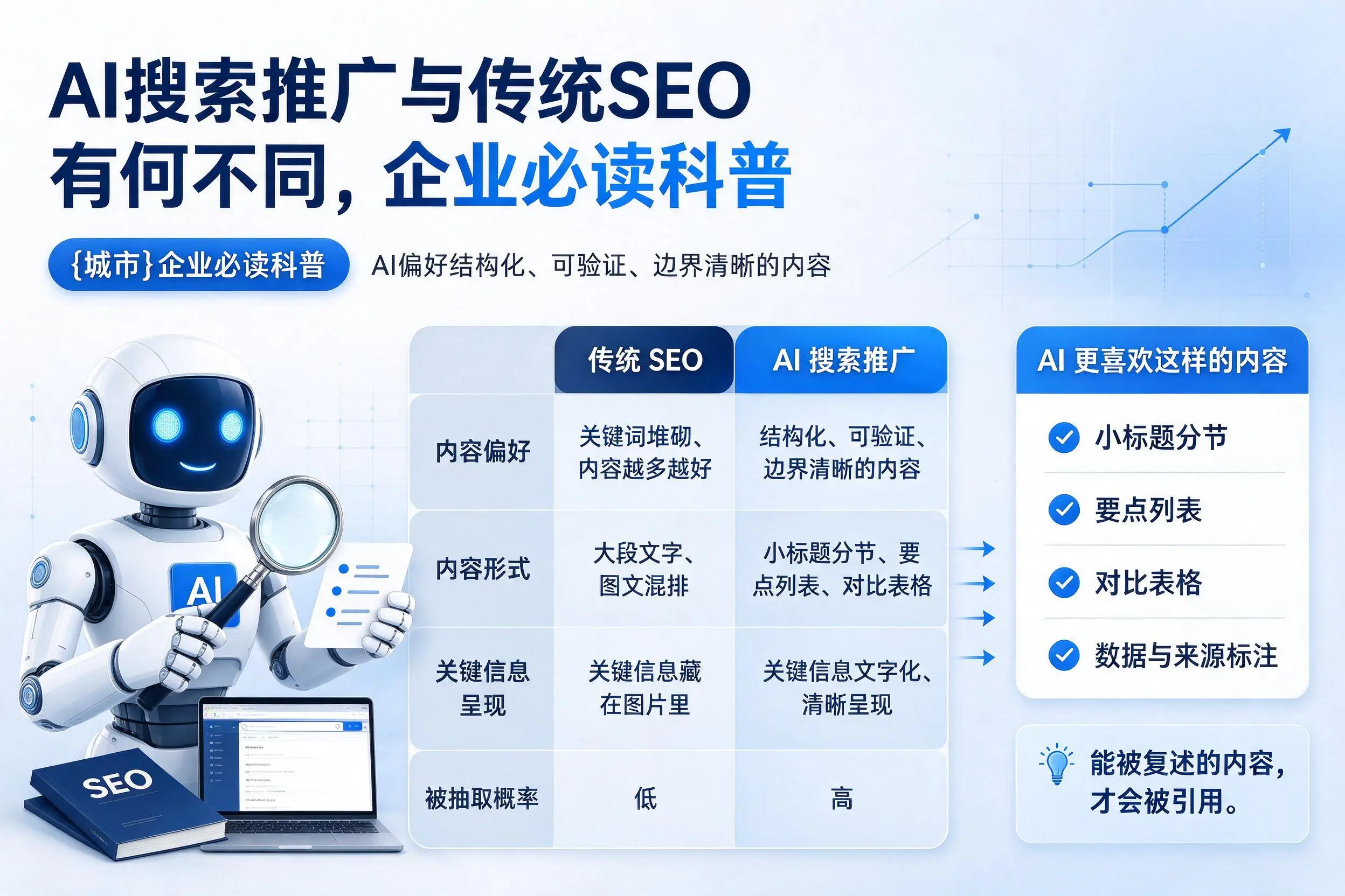 AI搜索推广与传统SEO有何不同，石河子企业必读科普
